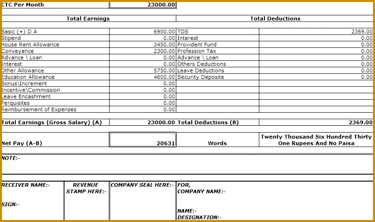 Employee Salary Sheet In Excel Free Download Crunch Template hdngb salary slip format in excel 445753