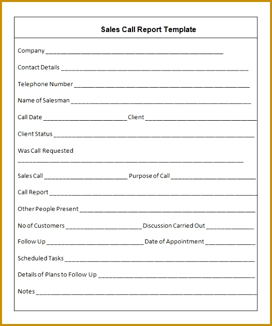sales call report format 651544