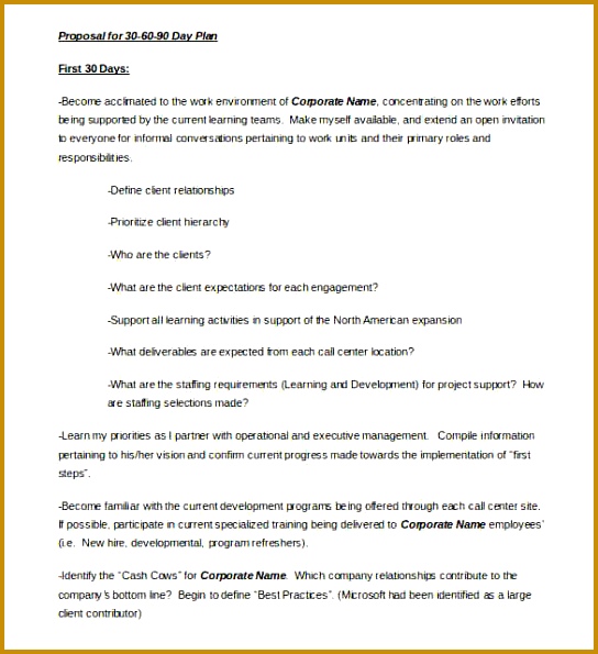 Informal Proposal Metrovancouver Org Sample Unsolicited hjkus sample 30 60 90 day plan Informal Proposal Metrovancouver Org Sample Unsolicited Proposal 544595