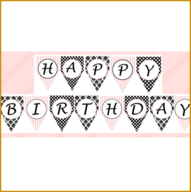 PARIS PRINTABLE HAPPY BIRTHDAY BANNER 620617