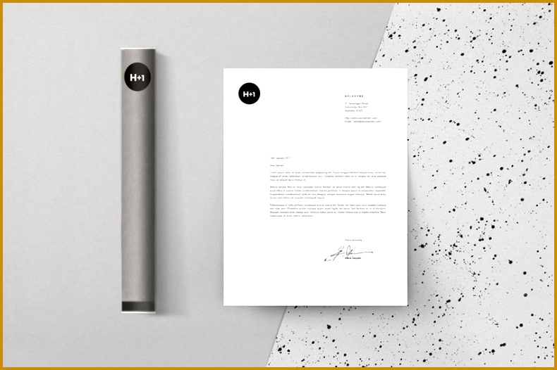 Gray Letterhead Template 526790