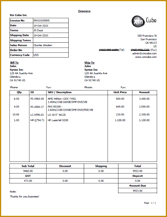 invoice template 574743