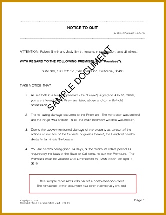 Nigeria Notice to Quit 332429