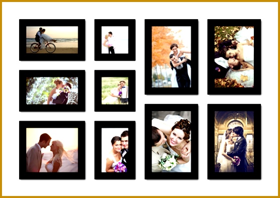black border layout template beautiful collage 394558