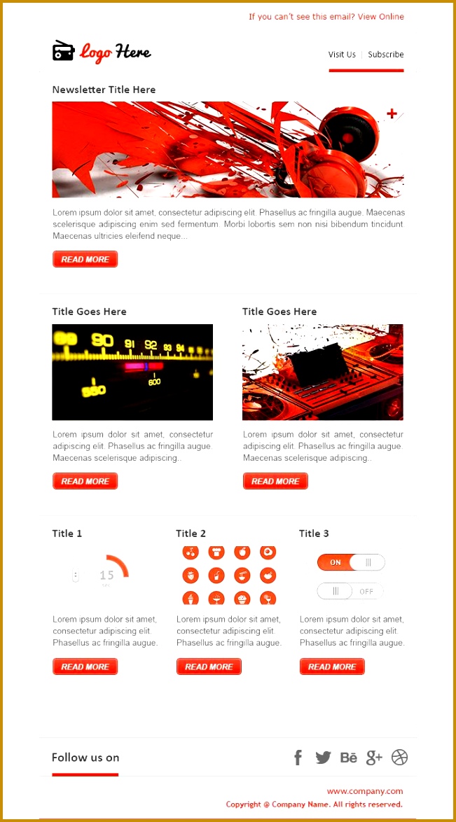 Email Newsletter Examples Business Email Templates Sample 1174651