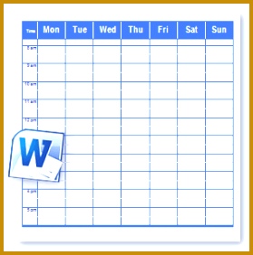 Printable Schedule Templates in Word and Open fice Format hgesw Word Schedule 282279