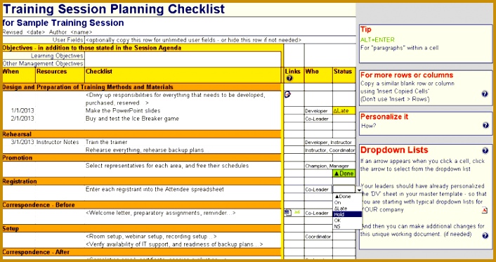 Training Plan Template Training Agenda Template Training 373706