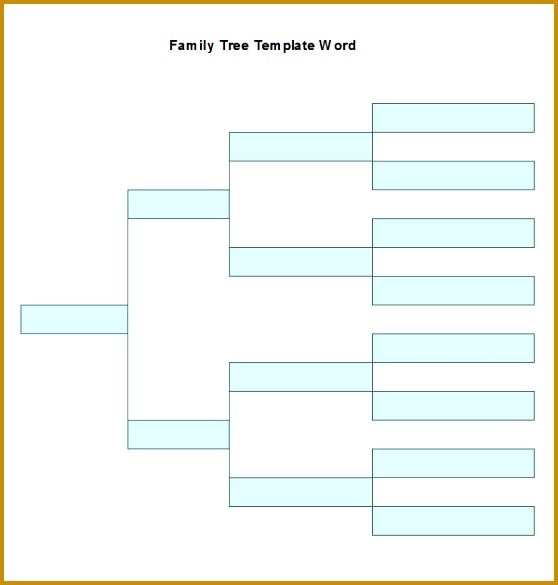 Sample Family Tree Template Word Free Download 585558