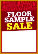 5 in x 7 in Floor Sample Sale Price Tag 128179