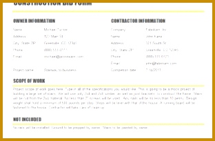 Bid Quote Template 204312