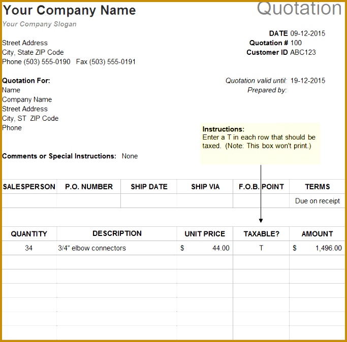 10 Sample Estimate Templates Free Word Pdf Excel 674683