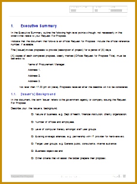 Request For Proposal RFP Template Proposal Writing Tips 377282