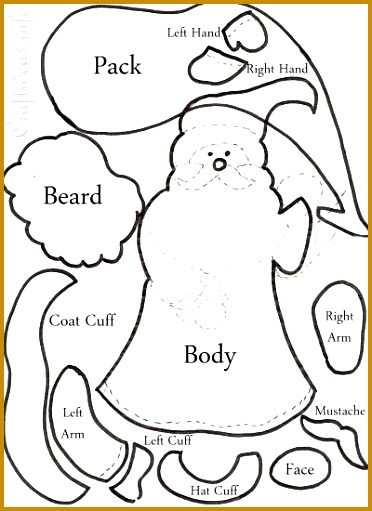 Santa and Pack Template 511372