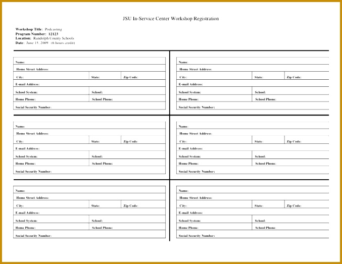 registration form template word 523677