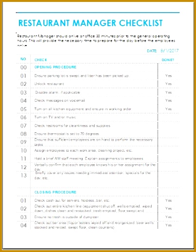 Checklist Templates 520403