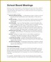 4 School Meeting Minutes Template
