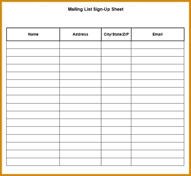 sign up sheet template word 593645