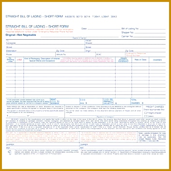 Tops Snap f Bill Lading Short Forms 8 1 353353