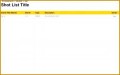5 Shot Sheet Template