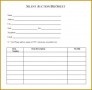 4 Silent Auction Bid Sheets Templates Free