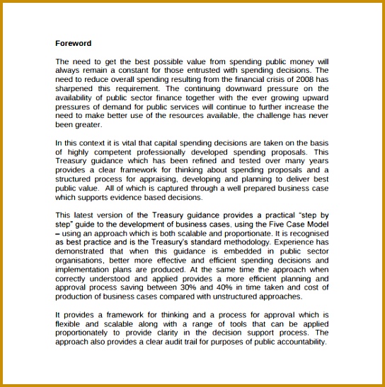Public Sector Business Case PDF Template Free Download 548544