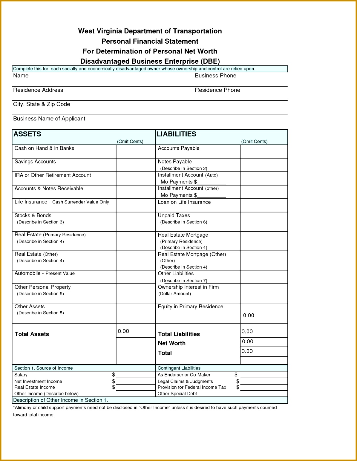 Simple Financial Statement Template Examples Store Receipt Sample Personal Financial Statement Template Word Personal Financial Statement 11951543
