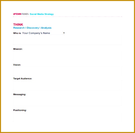 Social Media Strategy Marketing Plan PDF Free Download 544539