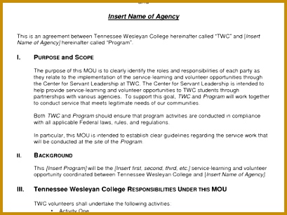memorandum of understanding templates memorandum of lease agreement samples examples 306409