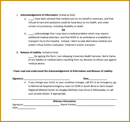 Video Release Form Examples 511544