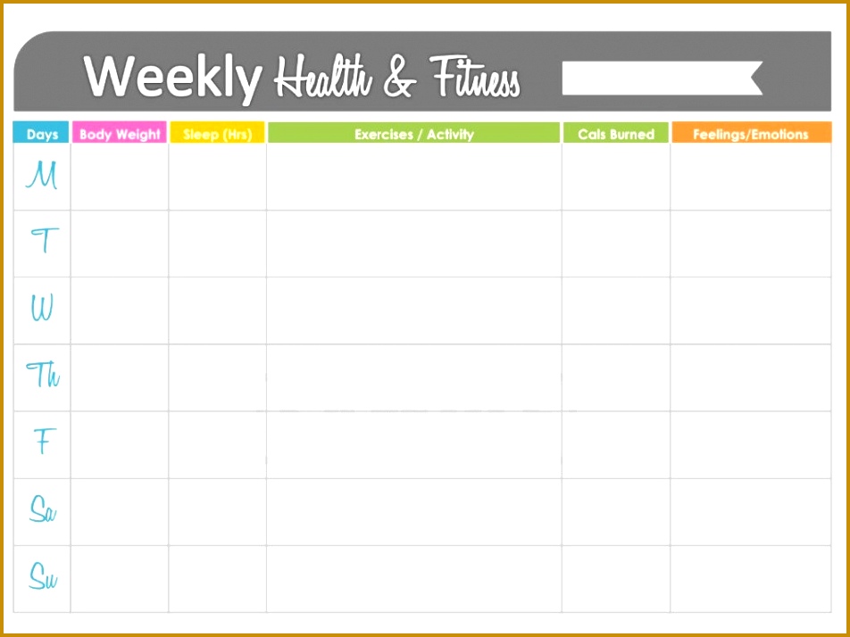 Weekly Weight Loss Tracker Printable 714952