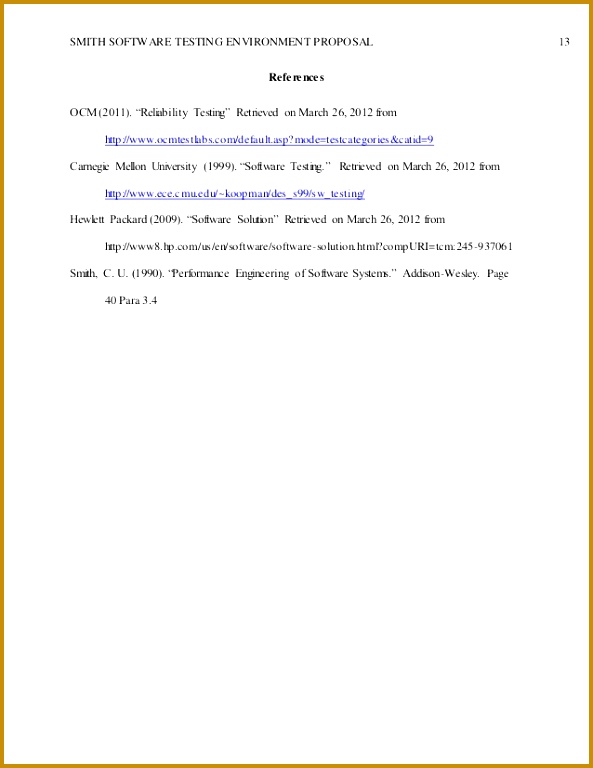 13 SMITH SOFTWARE TESTING ENVIRONMENT PROPOSAL 768593