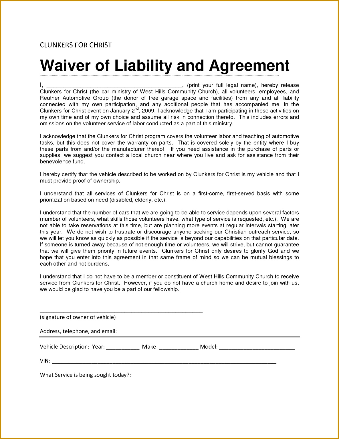 Free Liability Release Form Free Voucher Template Word Meeting 11851534