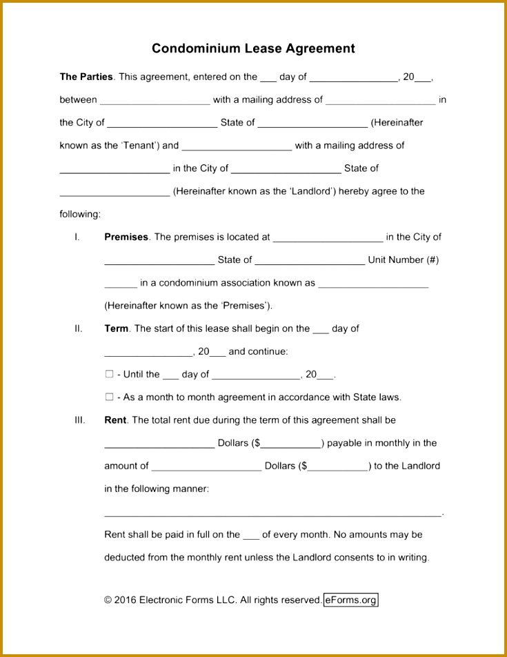 Lease Agreements – By Type alphabetical 952735