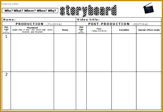 How to Create a Storyboard For Your Video Shoot 373544