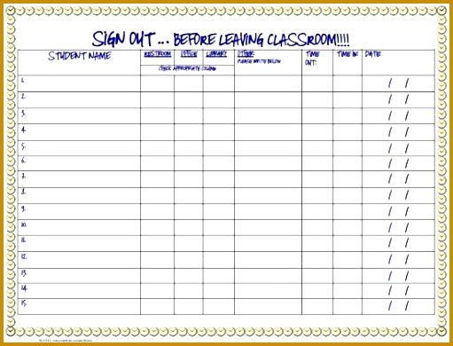 Simple Classroom Management Procedure Ideas Leaving the Room 390511