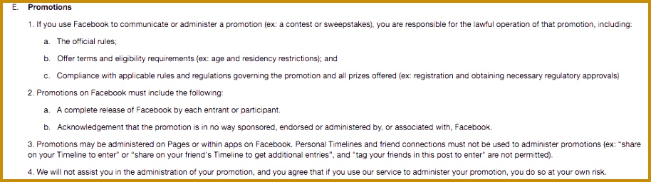 social media contest rules 256914