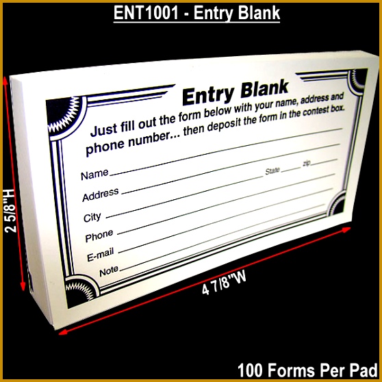 Main2 4 7 8w x 2 5 8h Entry Pad Forms 100 558558