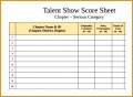 5 Talent Show Sign Up Sheet Template