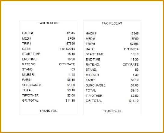 Fabulous Tax Receipt Template Doc Free Download 440544
