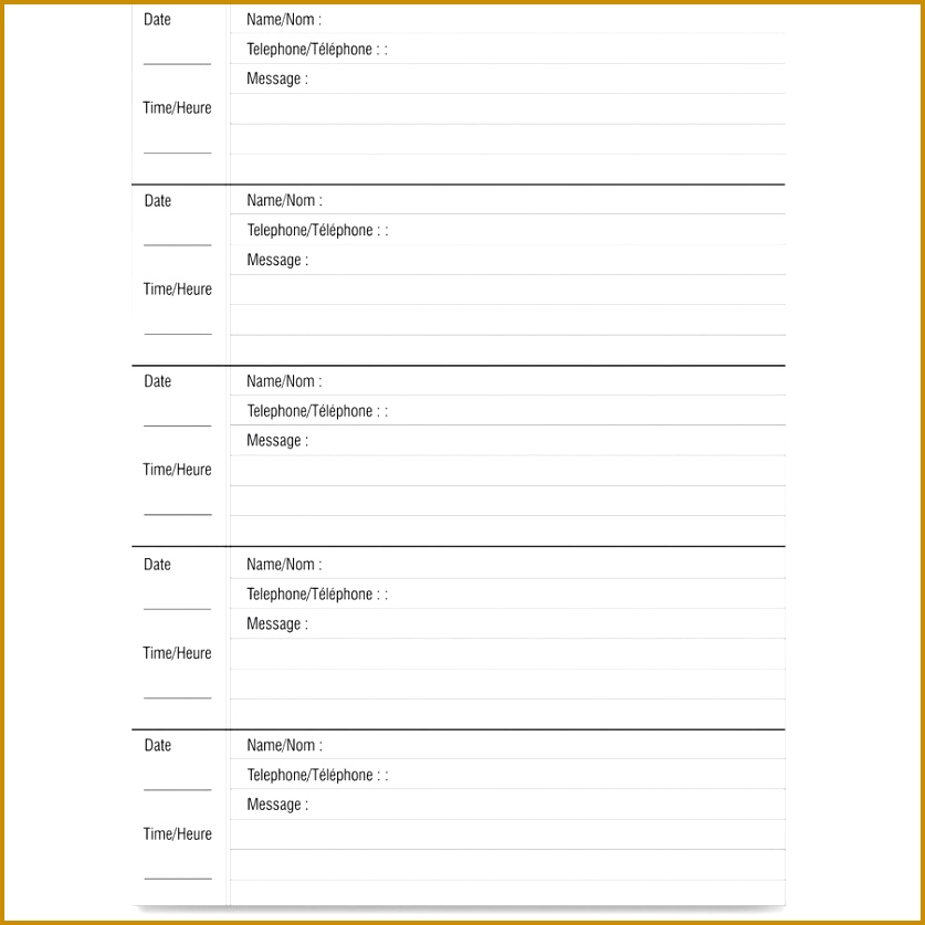 Free printable phone message log Free Printable Phone Message 837837