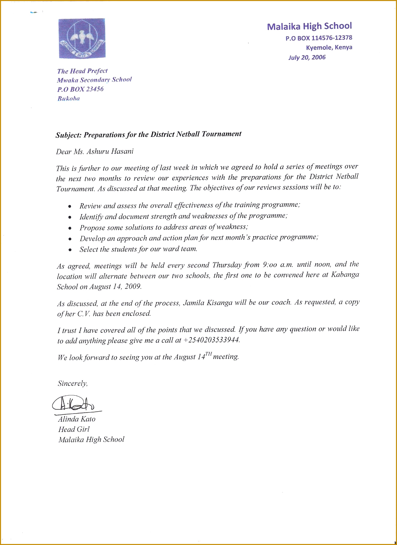 Unit Writing For Effective munication Formal Occasions ficial Letter Business Letter Sample 15812174