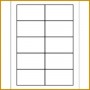 5 Template for Place Cards 6 Per Sheet