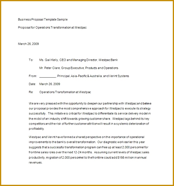 Printable Business proposal Template 11 624584