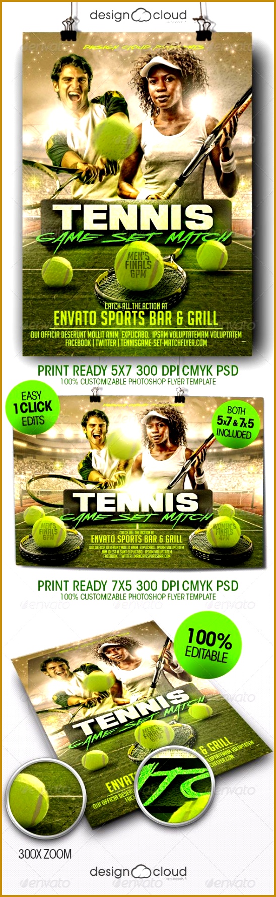Buy Tennis Game Set Match Flyer Template by Design Cloud on GraphicRiver The Tennis Ga Flyer Template Flyer Template is perfect for any Tennis Match 5481779