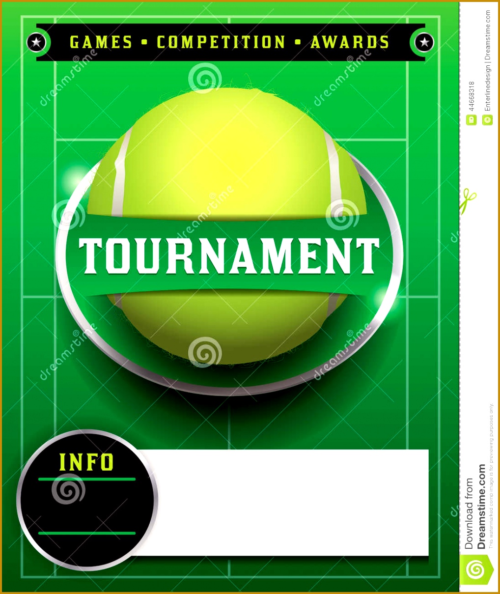Royalty Free Vector Download Tennis Tournament Template 12091018
