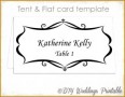 5 Tent Card Template 1 Per Sheet