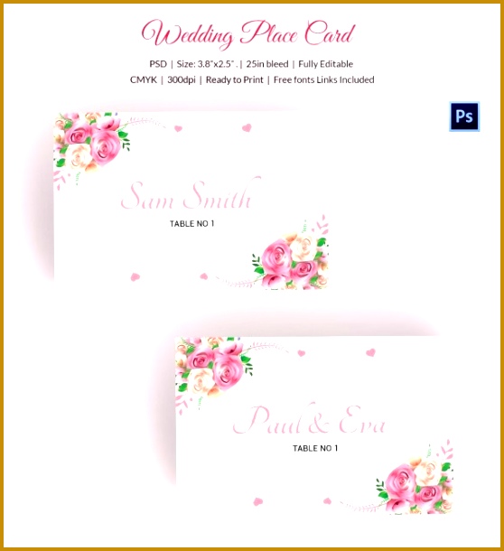 Custom Card Template tent card template 4 per sheet Place Card Template 6 Per Page 610558