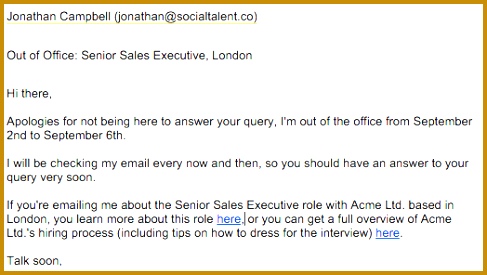 7 Refreshingly Unique Out of fice Emails Recruiters Can Use to rnd2t out of office emails 487275