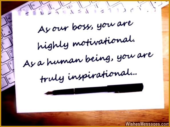 Boss day greeting card message thank you letter 595446