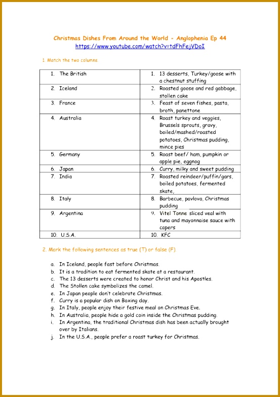 FREE British American Worksheets 783553